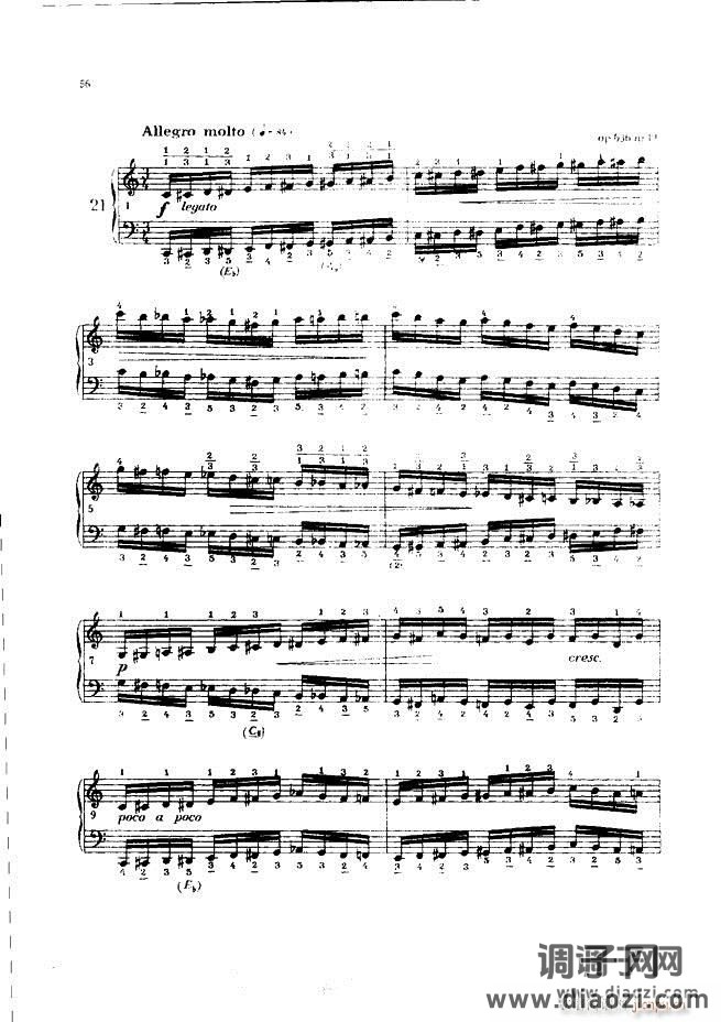 车尔尼手风琴练习曲集 Ⅲ