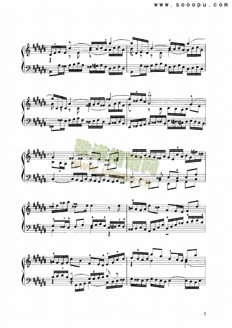 #C大调前奏曲与赋格 键盘类 手风琴