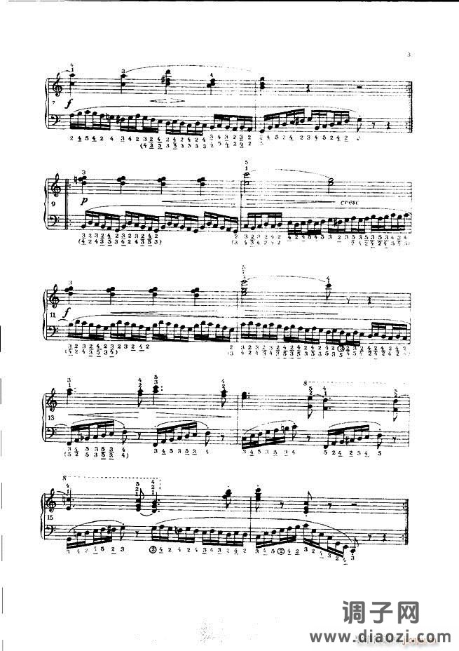 车尔尼手风琴练习曲集 Ⅲ