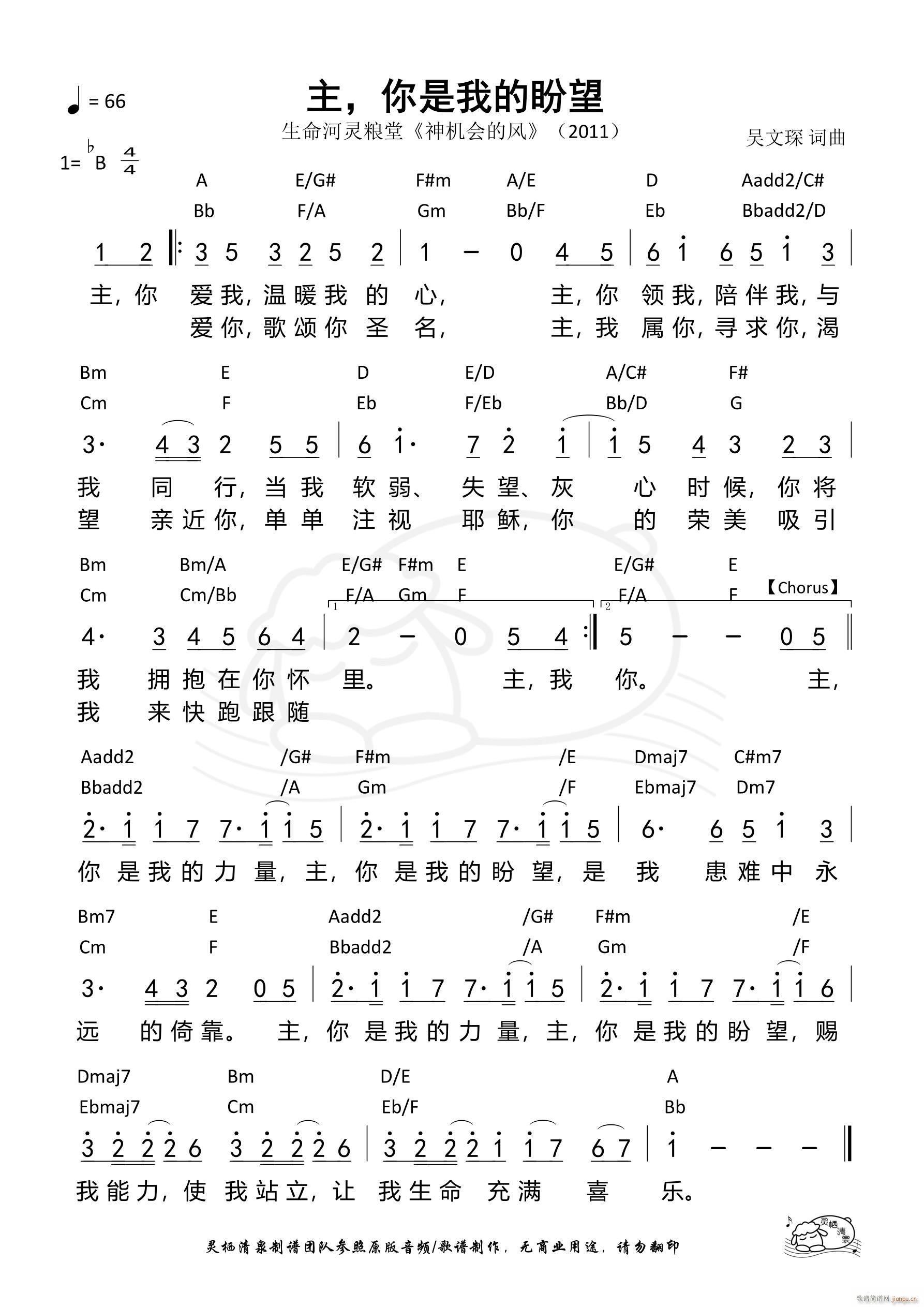 主 你是我的盼望