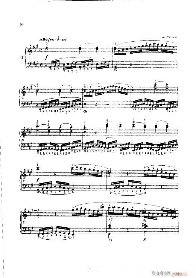 车尔尼手风琴练习曲集 Ⅲ