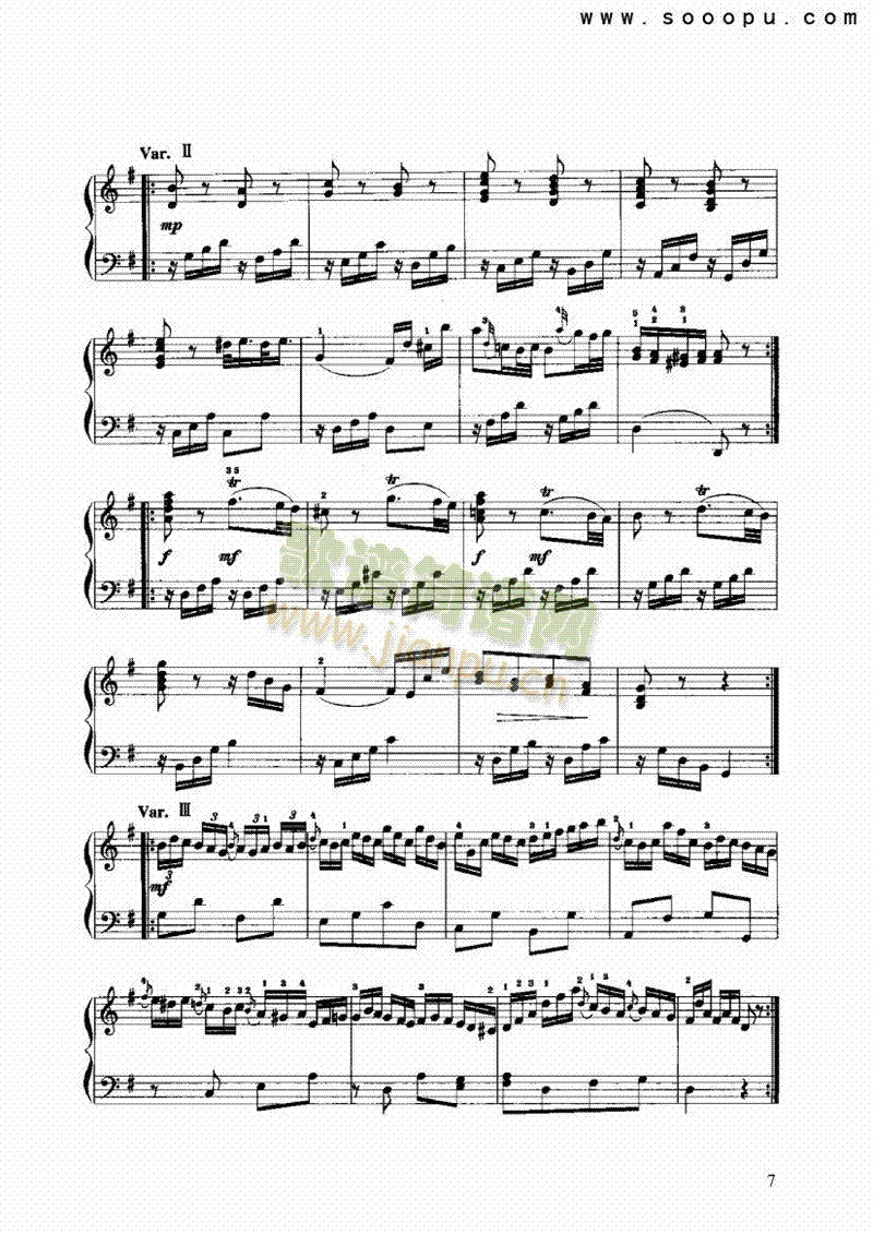 奏鸣曲 键盘类 手风琴