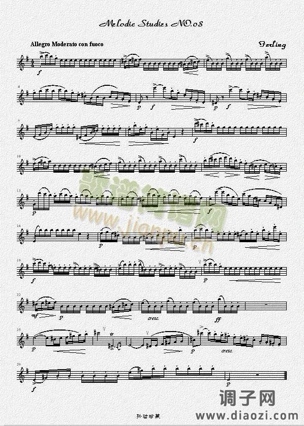 四十八首旋律练习曲之八