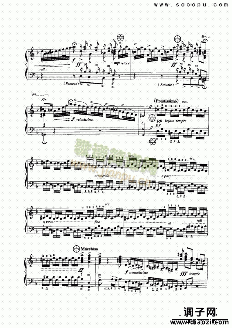 d小调托卡塔与赋格 键盘类 手风琴