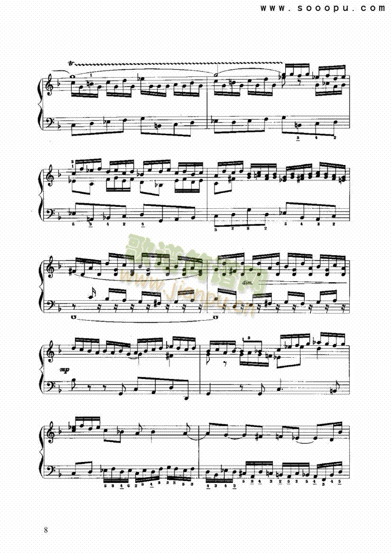 d小调托卡塔与赋格 键盘类 手风琴