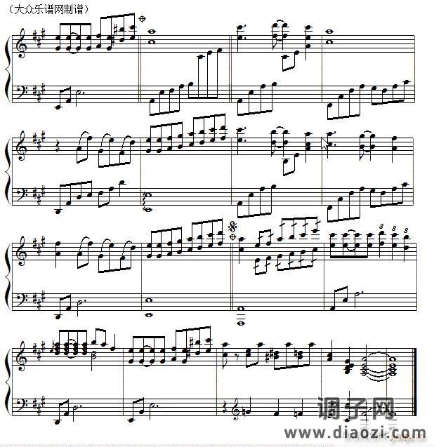 克莱德曼改编、演奏 童年（流行钢琴）