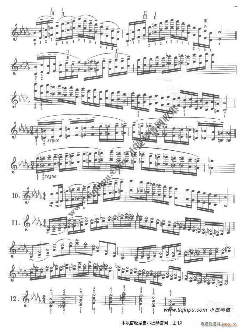 卡尔弗莱什《小提琴音阶体系》降b小调