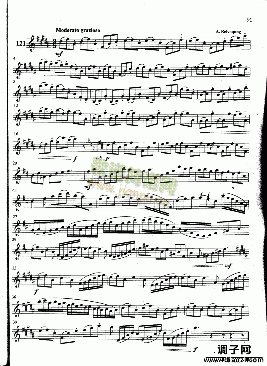 萨克斯管练习曲第100—091页