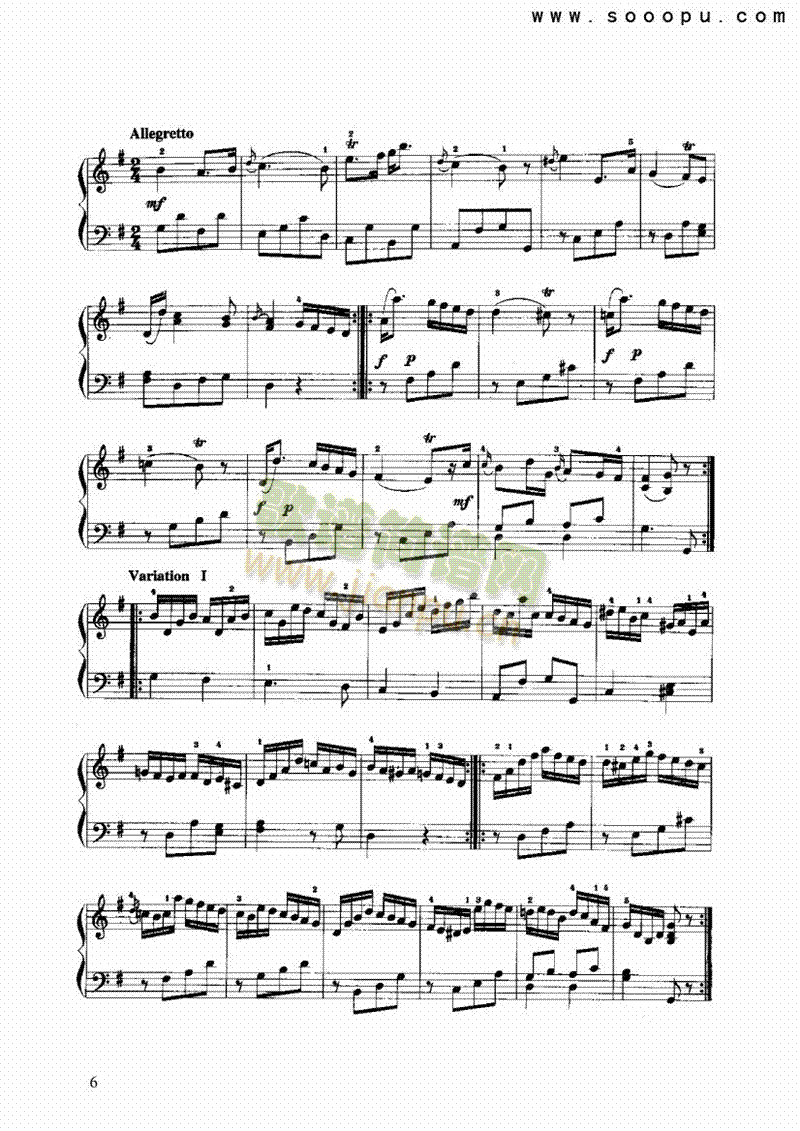 奏鸣曲 键盘类 手风琴