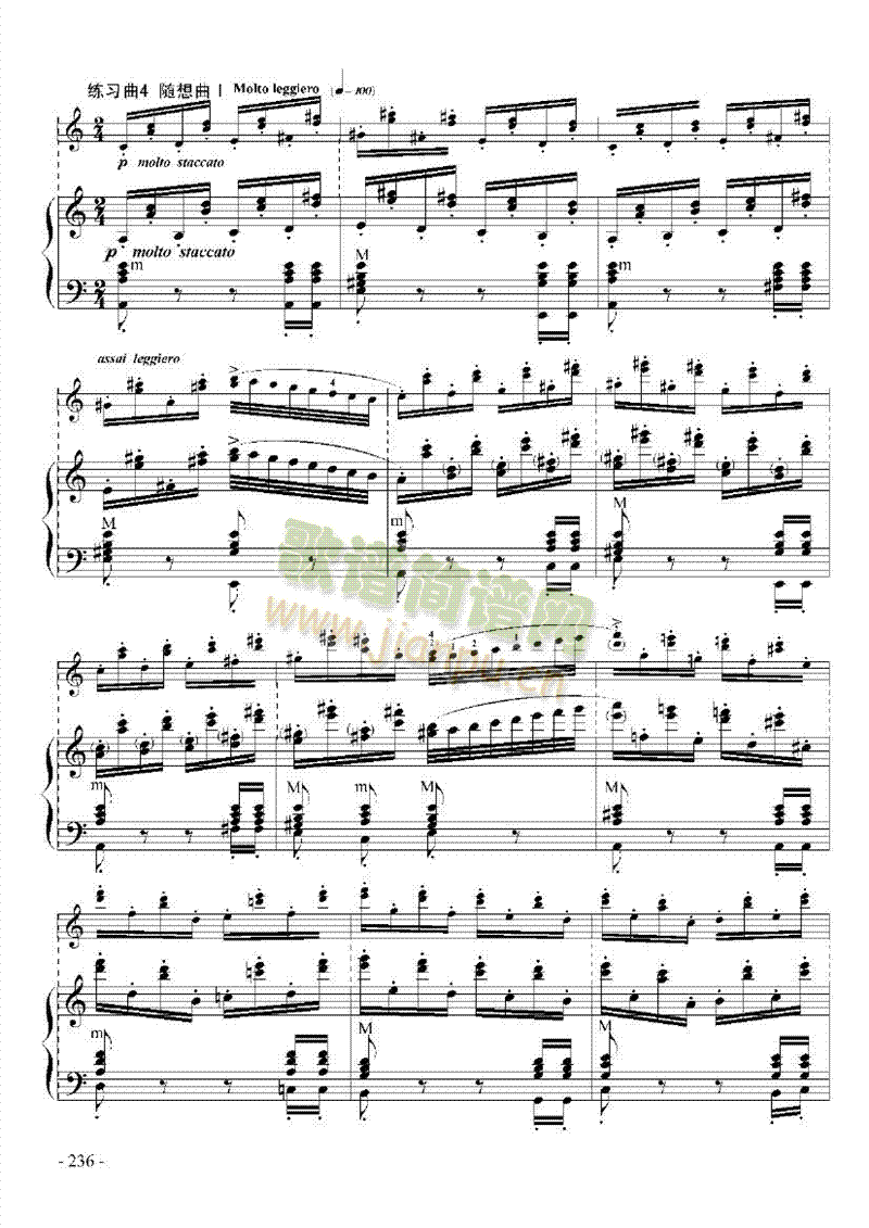 九级乐曲《帕格尼尼主题与变奏》 键盘类 手风琴