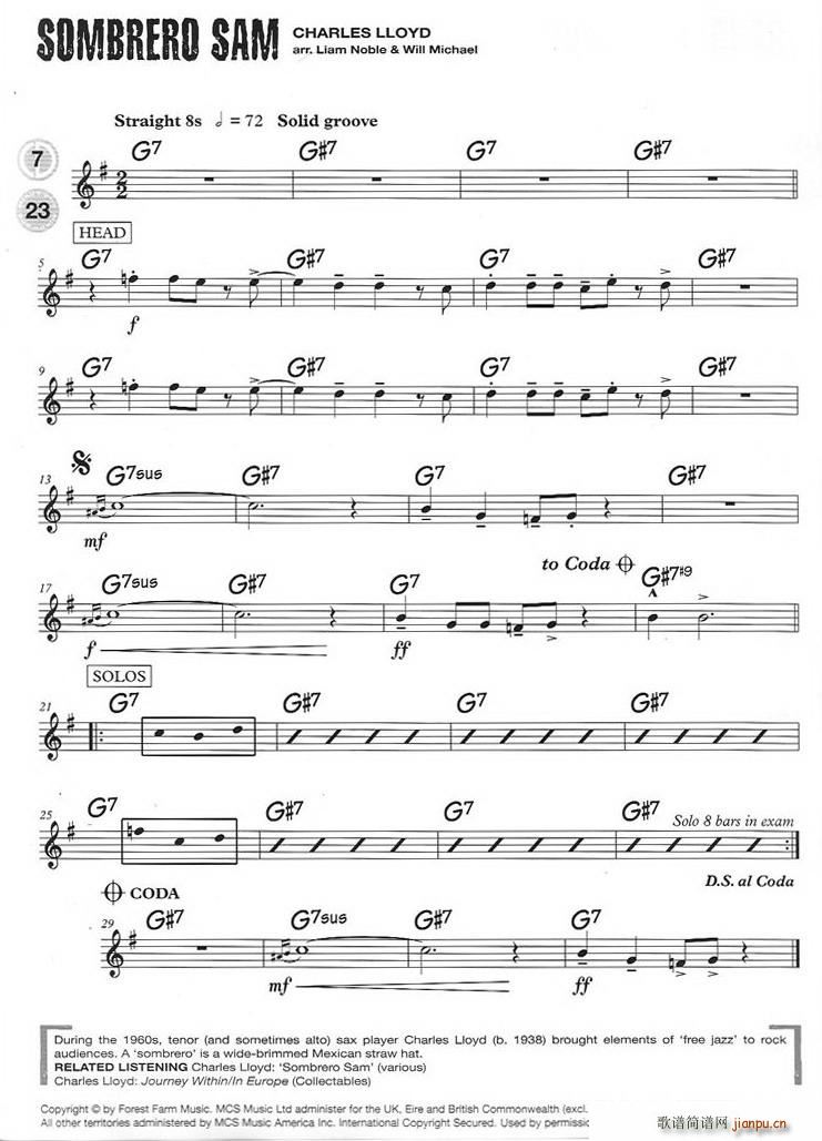 15首（次中音)爵士练习）