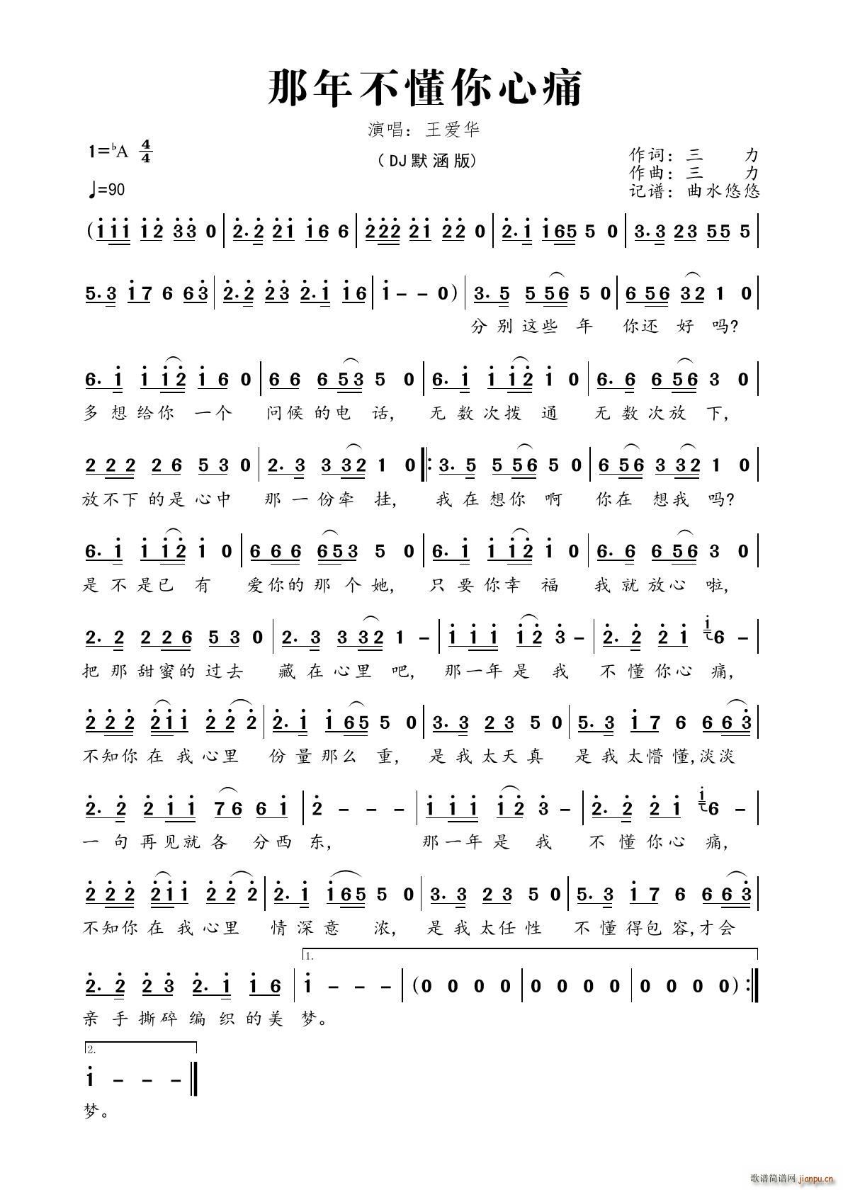 那年不懂你心痛（DJ默涵版）