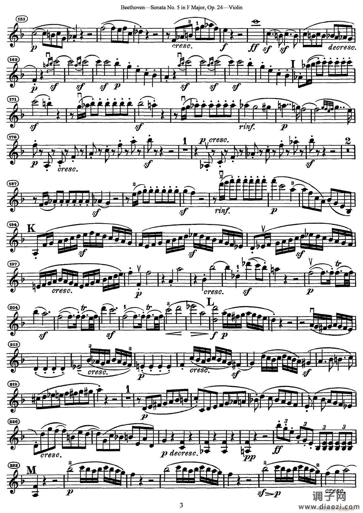Sonata No 5 in F Major Op 24（F大调第五小提琴奏鸣曲）