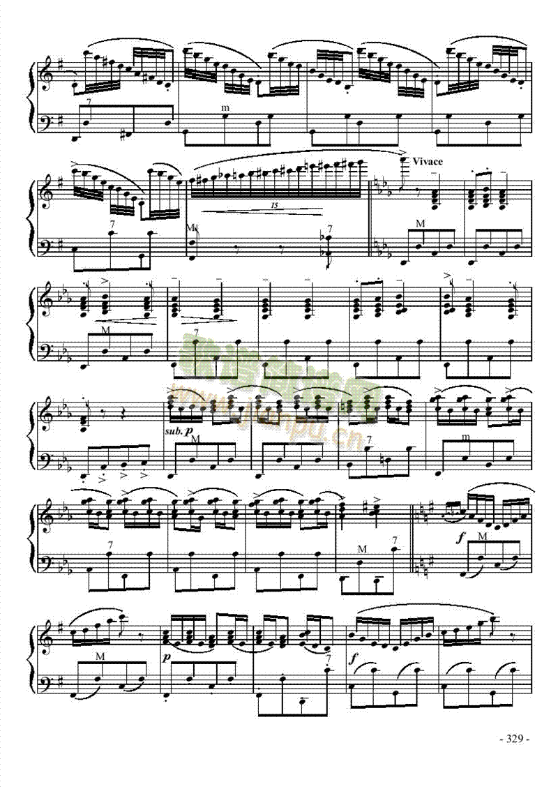 十级乐曲《拉什布哈》 键盘类 手风琴