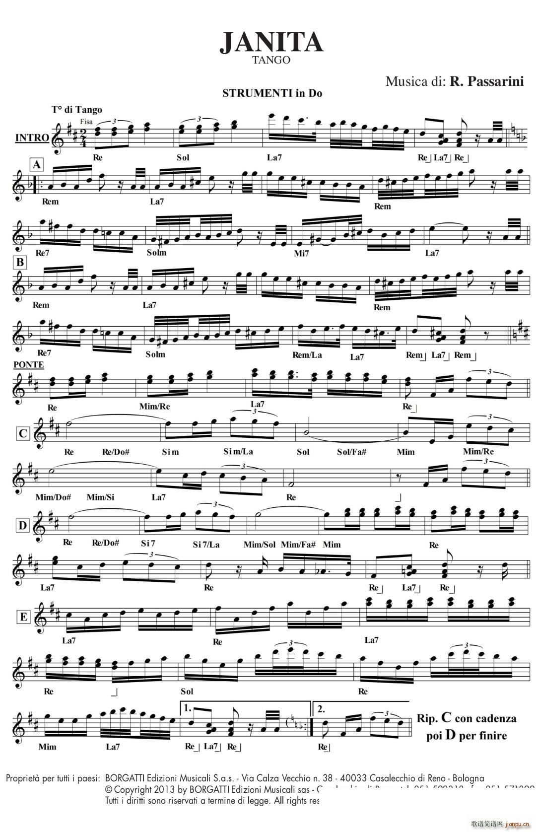 珍妮塔（手风琴 高清版）