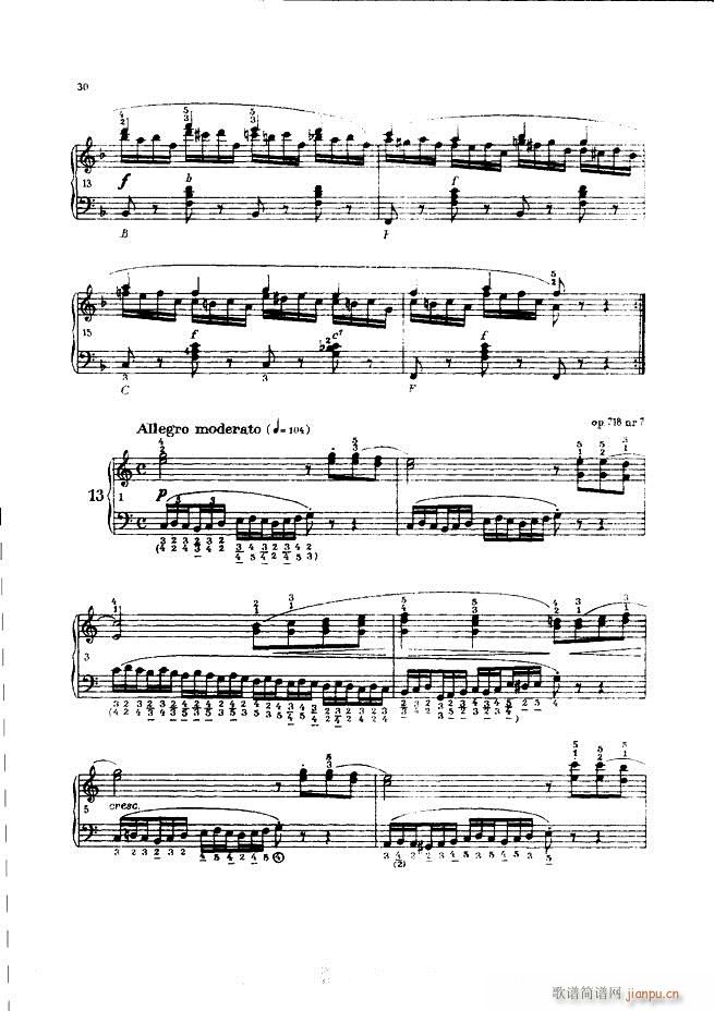 车尔尼手风琴练习曲集 Ⅲ