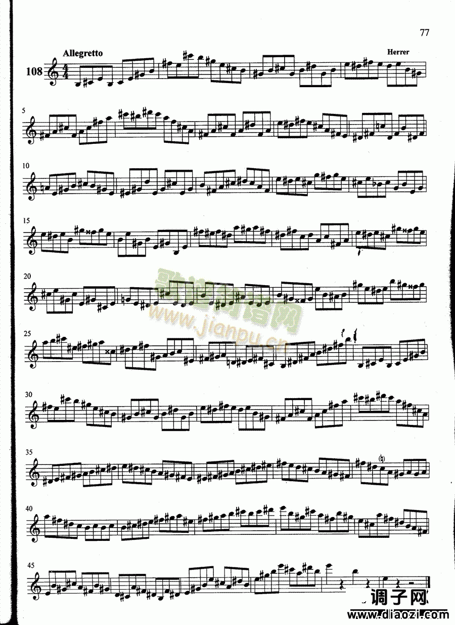 萨克斯管练习曲第100—077页