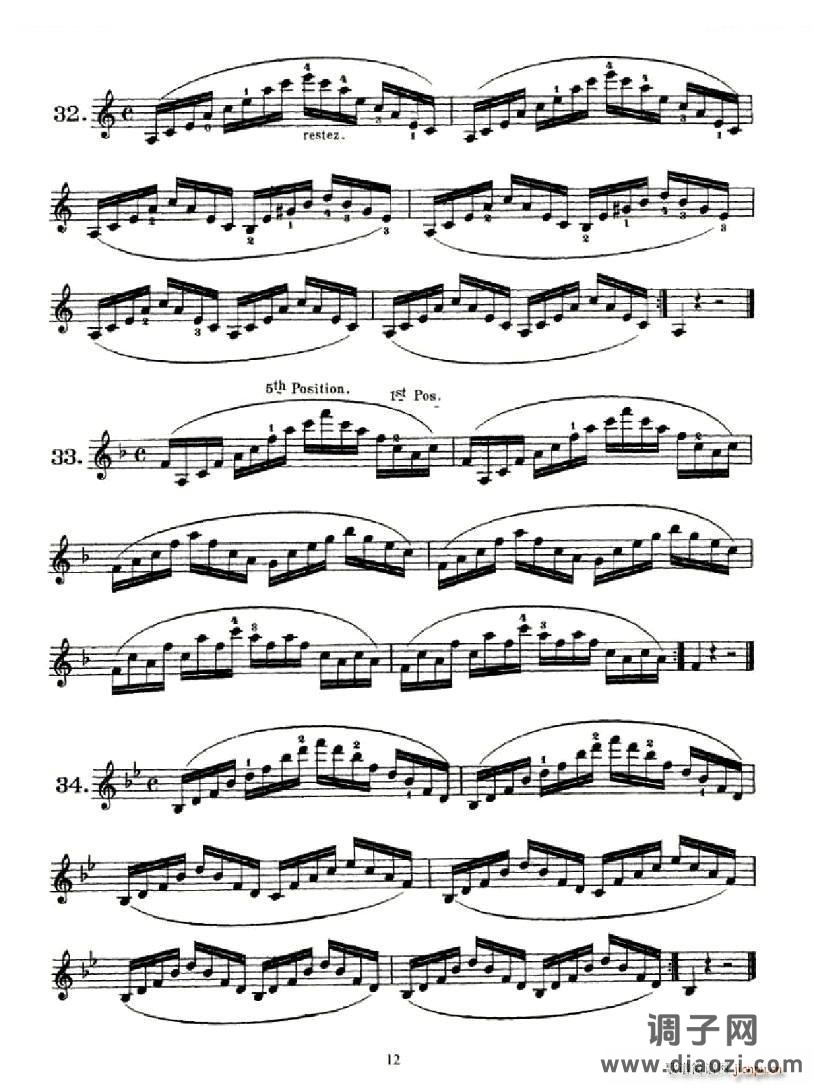 School of Mechanism Op 74（小提琴技巧 作品 74）