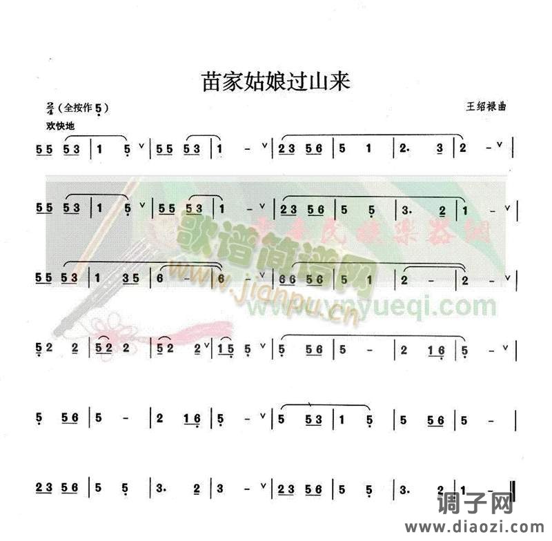 苗家姑娘过山来