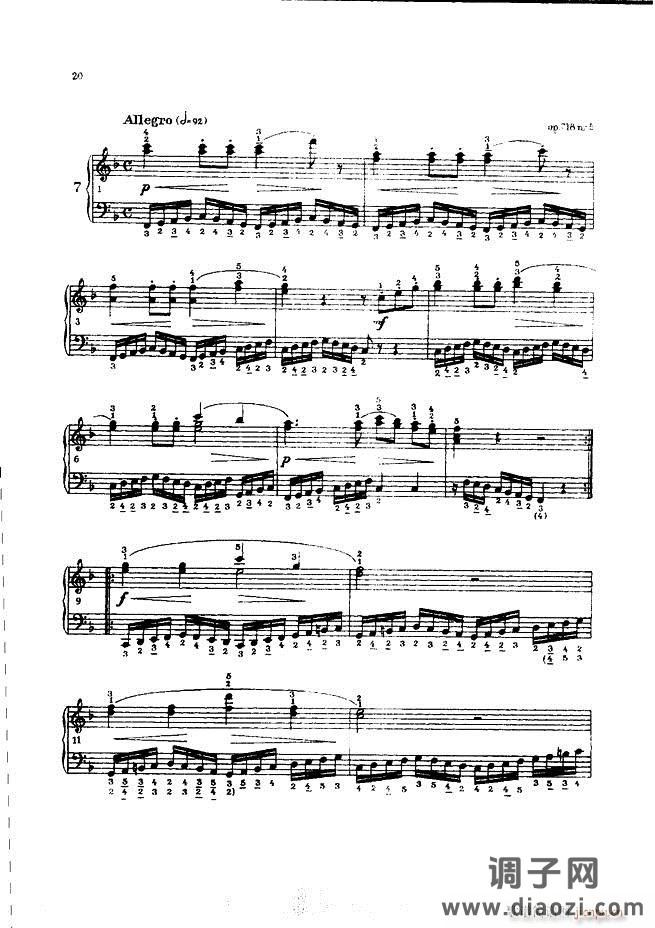 车尔尼手风琴练习曲集 Ⅲ