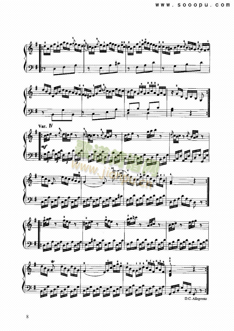 奏鸣曲 键盘类 手风琴