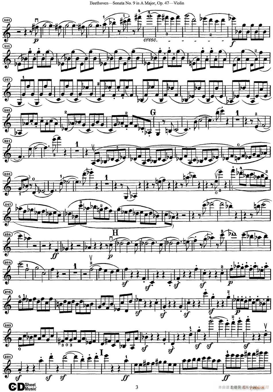 Violin Sonata No 9 in A Major Op 47