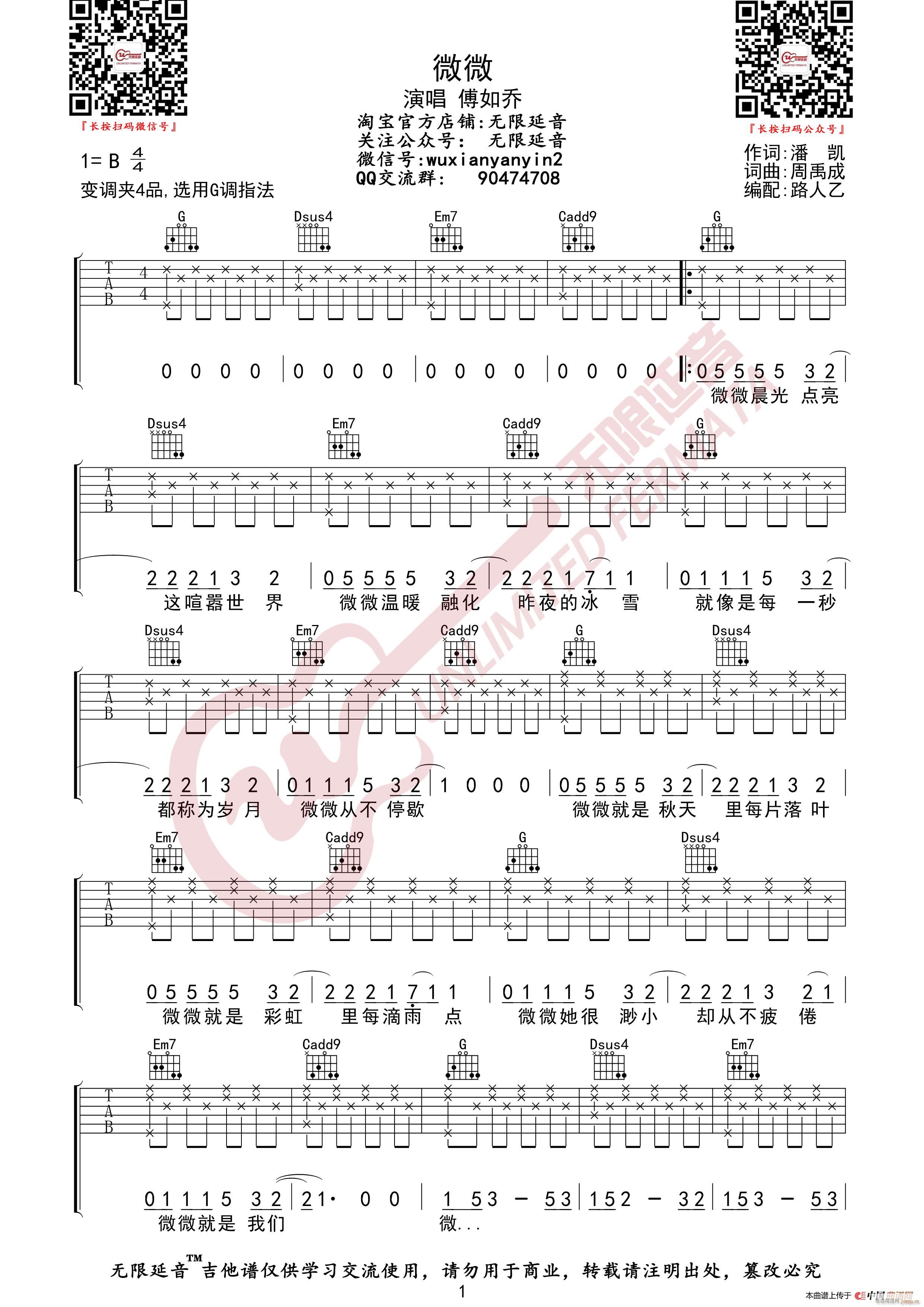 傅如乔 微微 （无限延音编配）