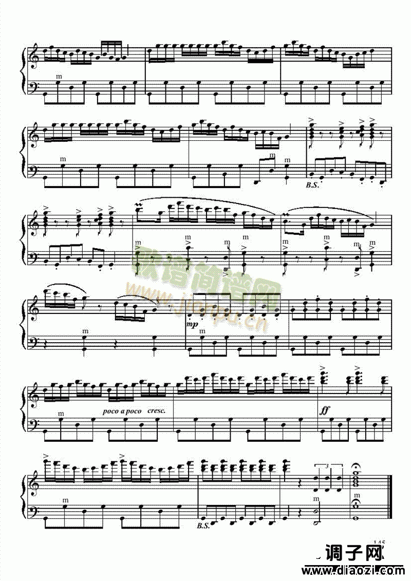 七级乐曲《春到凉山》 键盘类 手风琴