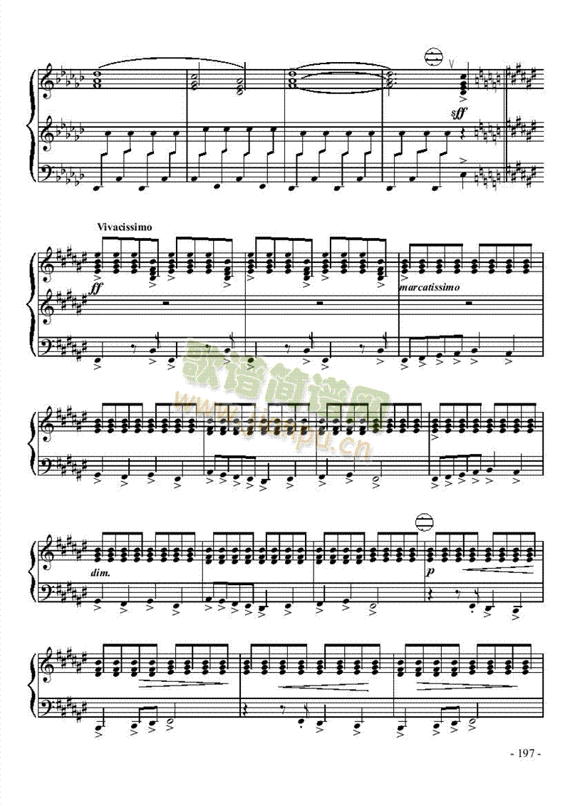 八级乐曲《奏鸣曲NO.2第三乐章》 键盘类 手风琴