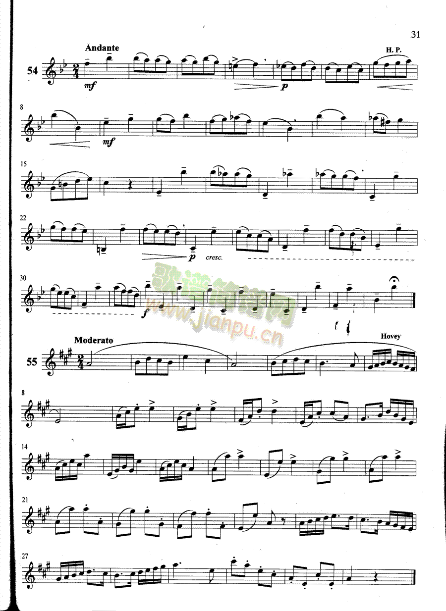 萨克斯管练习曲第100—031页