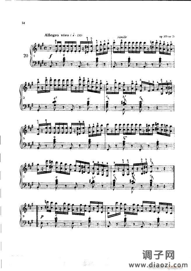 车尔尼手风琴练习曲集 Ⅲ