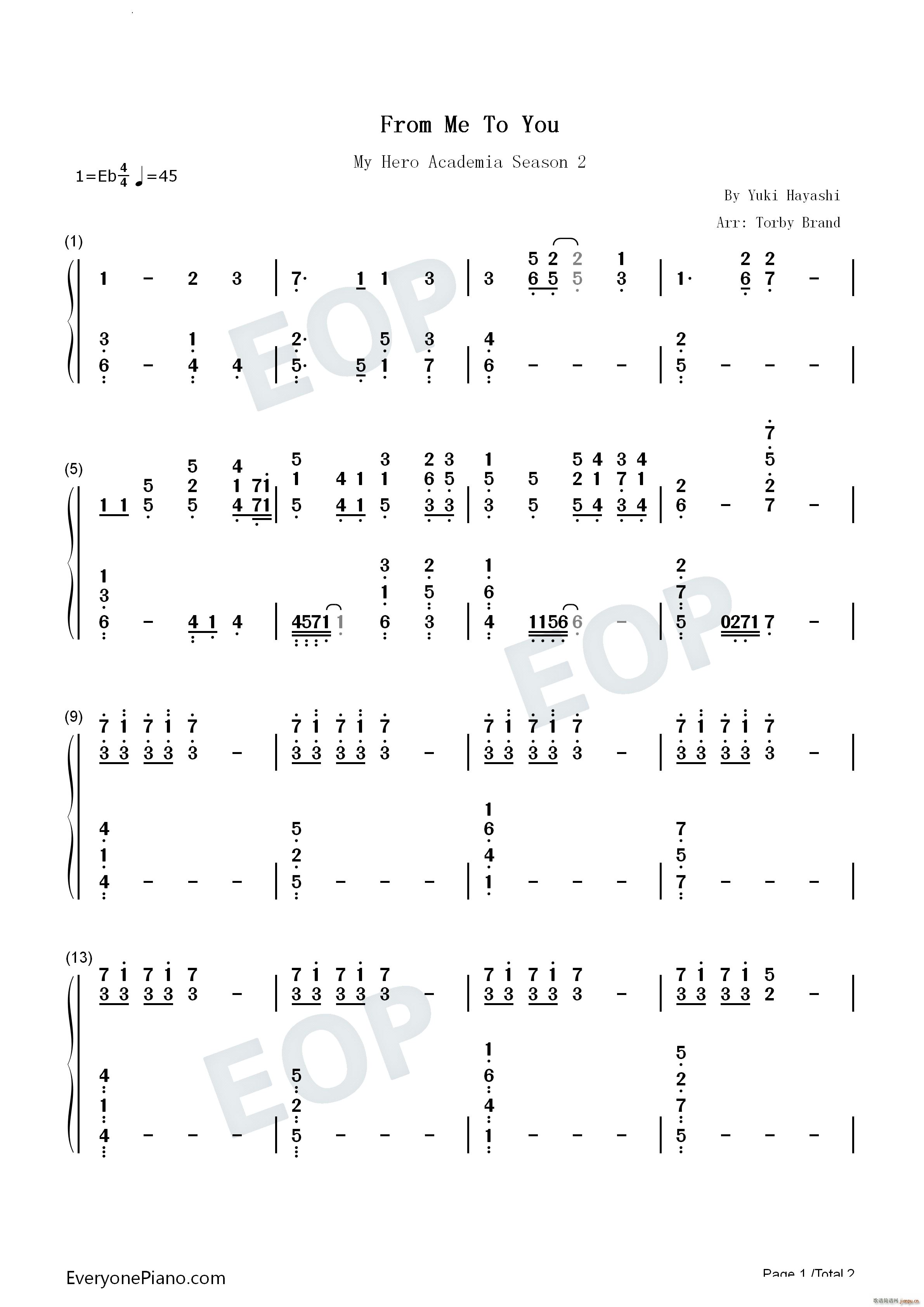 From Me To You我的英雄学院第二季OST