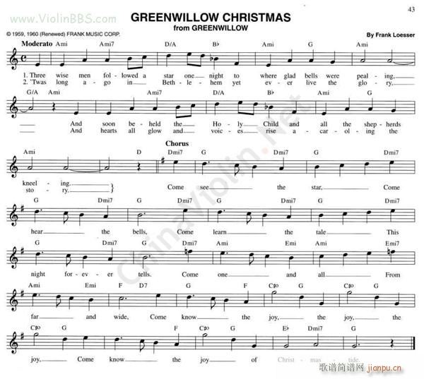 64 GREENWILLOW CHRISTMAS from GREENWILLOW