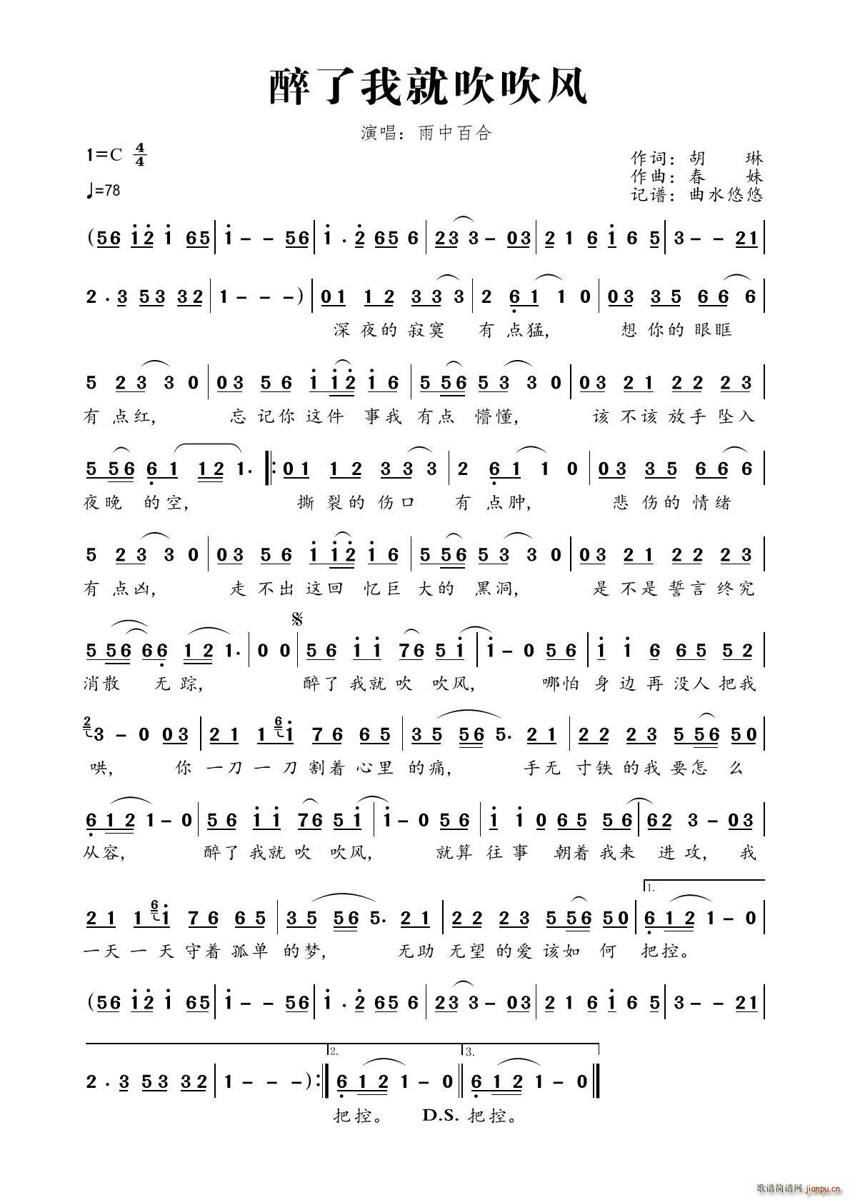 醉了我就吹吹风