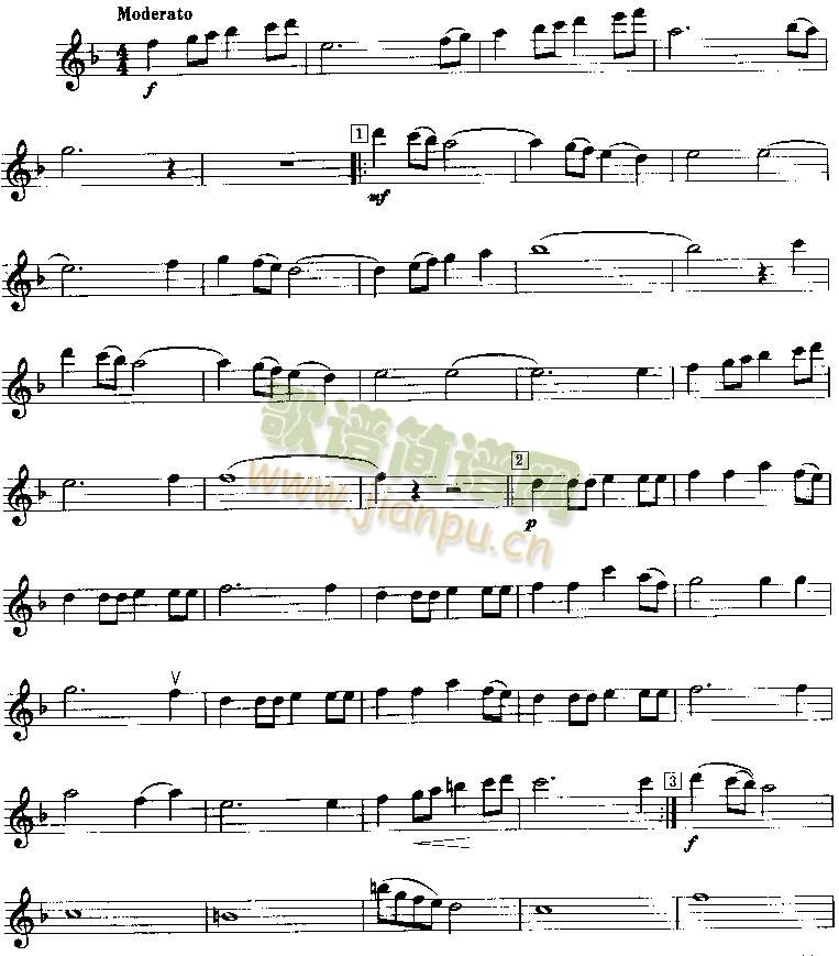 电影音乐〈音乐之声〉主题曲  （（美）罗杰斯）