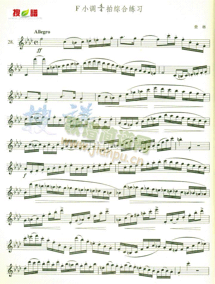 F小调44拍综合练习