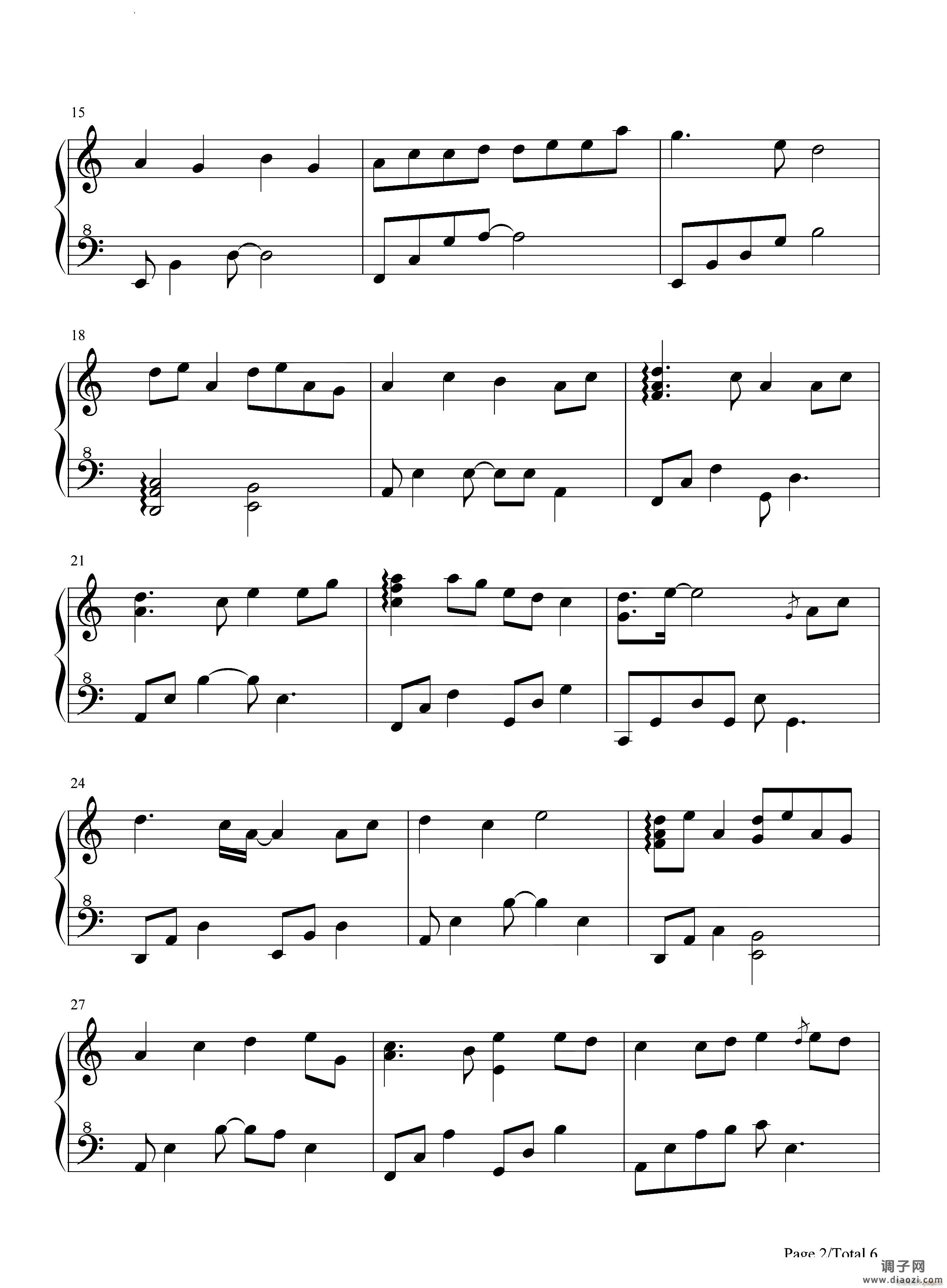 大鱼原神风物之诗琴谱-原琴谱