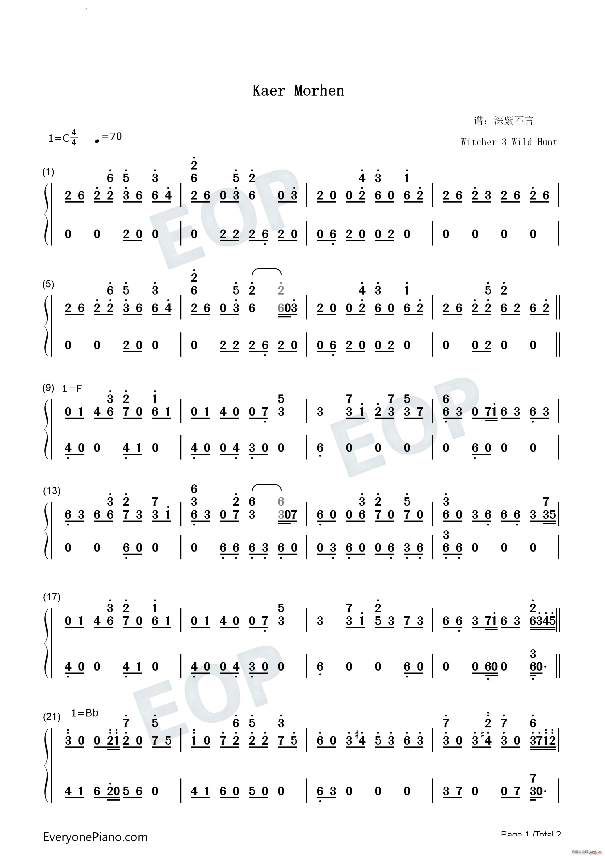 Kaer Morhen巫师3狂猎BGM