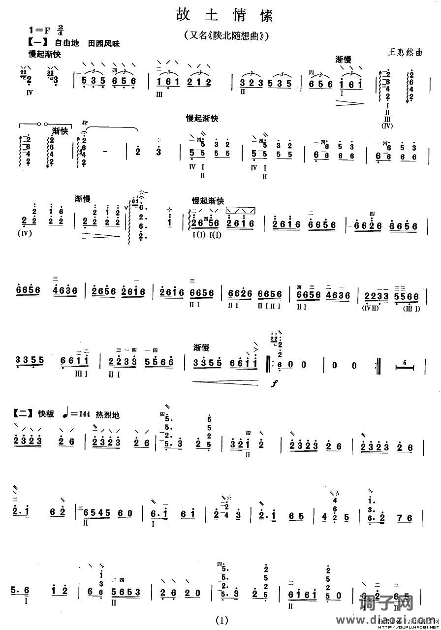 柳琴十级：故土情愫