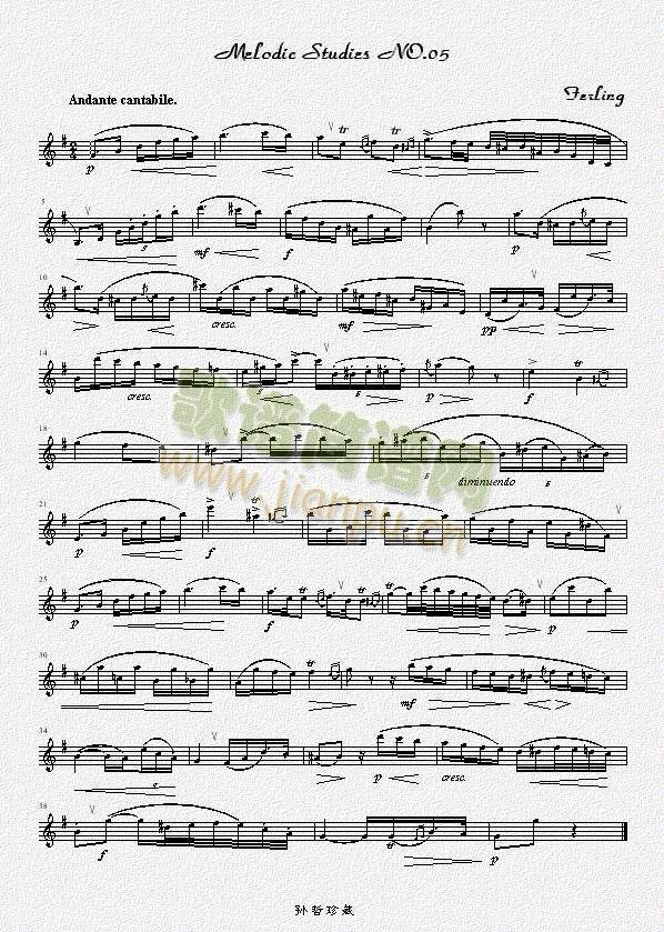 四十八首旋律练习曲之五