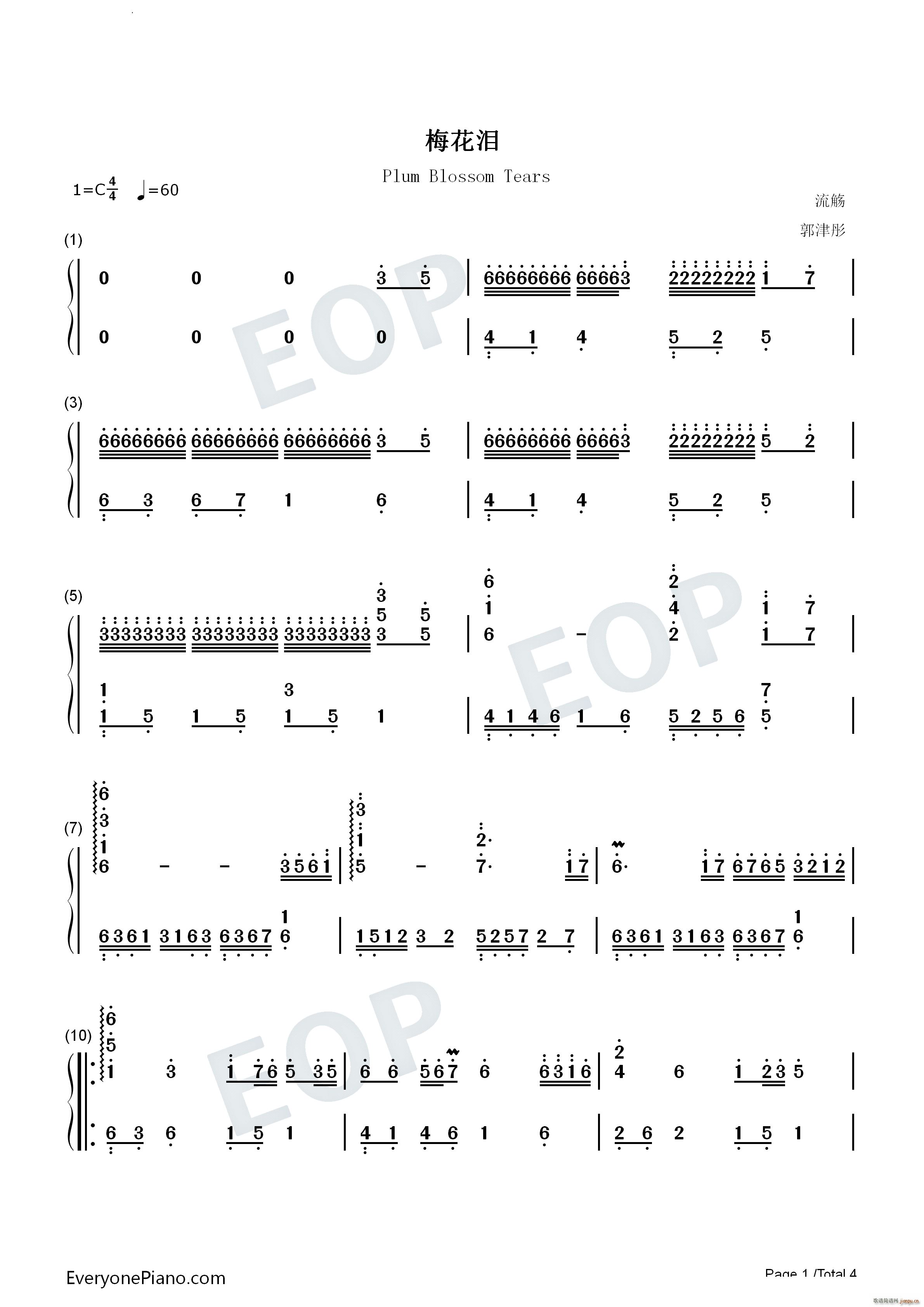 梅花泪中国风歌曲