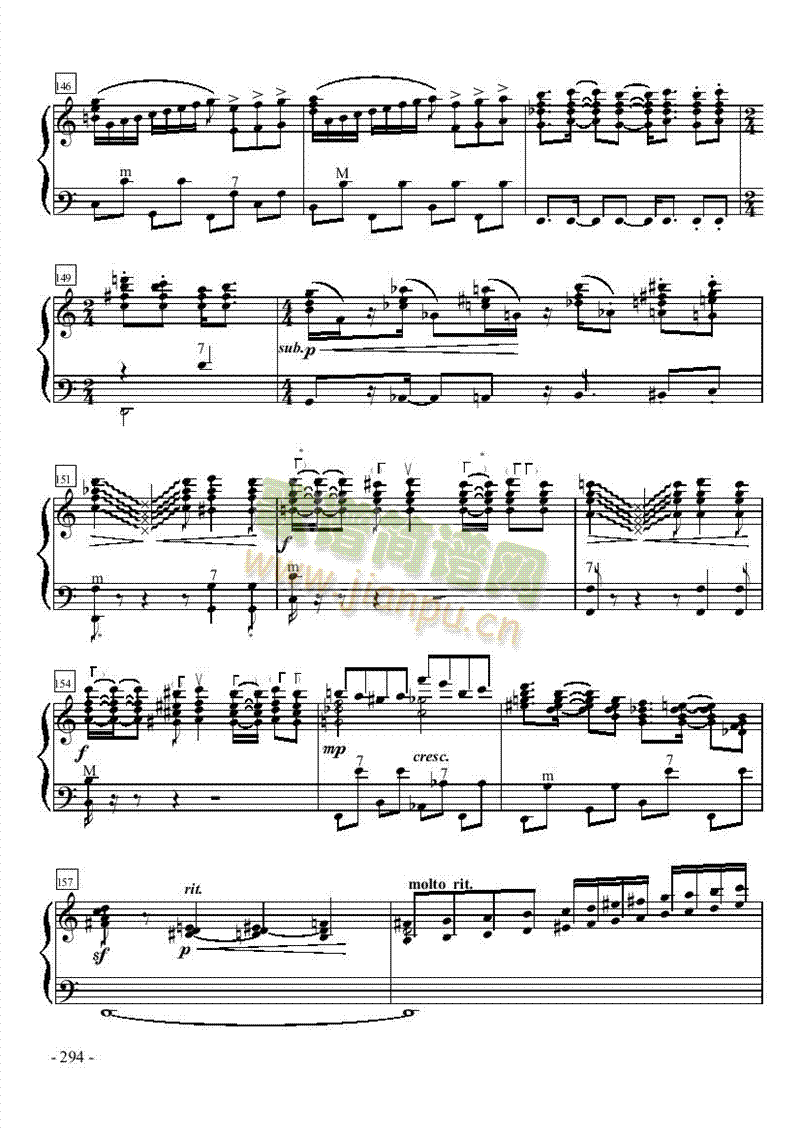 十级乐曲《匈牙利舞曲第5号》 键盘类 手风琴