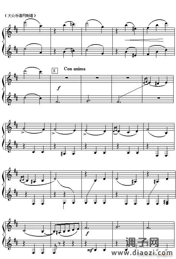 (俄)柴可夫斯基芭蕾舞剧《胡桃夹子》选曲 花之圆舞曲（四手联弹之一）