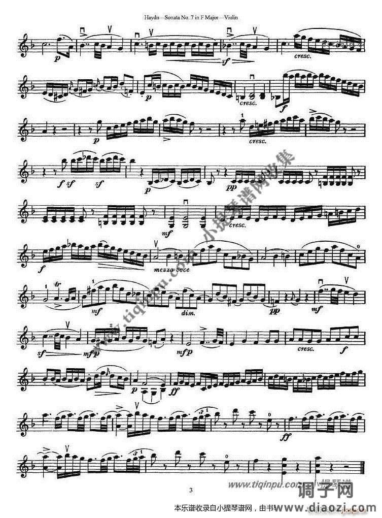 海顿F大调第七小提琴奏鸣曲
