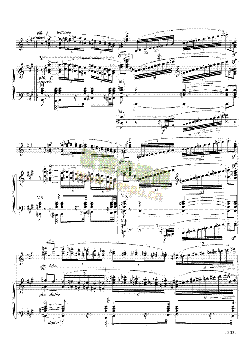 九级乐曲《帕格尼尼主题与变奏》 键盘类 手风琴