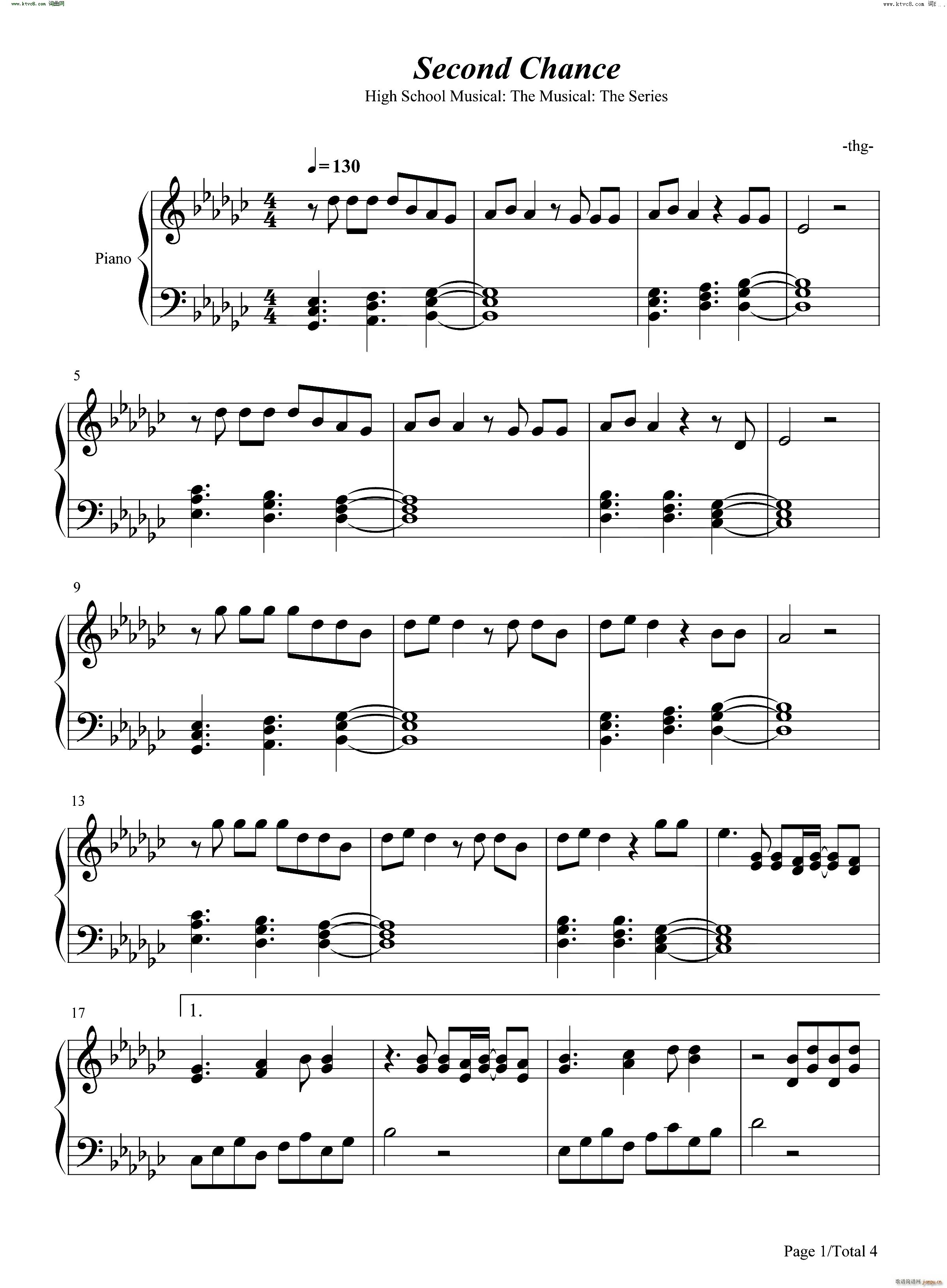 Second Chance歌舞青春再谱乐曲系列OST