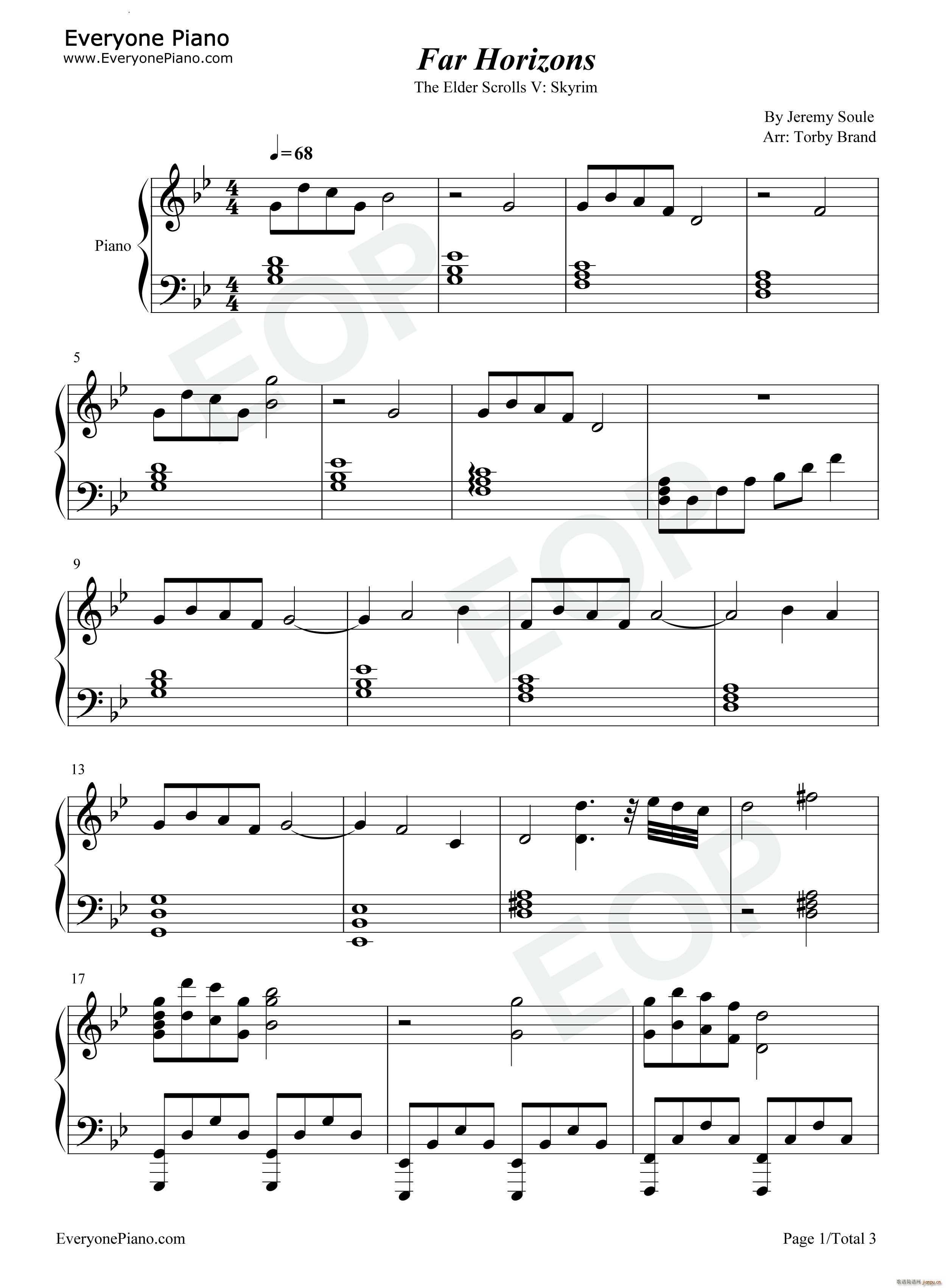 Far Horizons上古卷轴5天际BGM