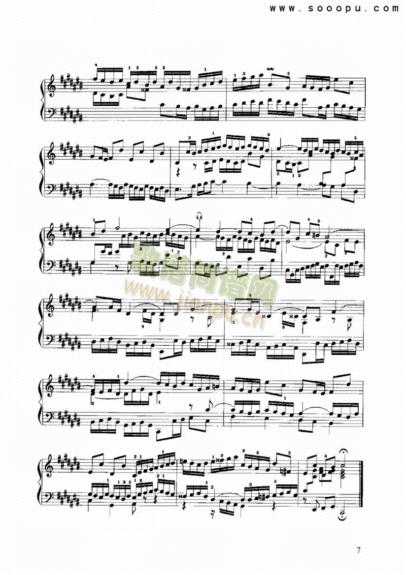 #C大调前奏曲与赋格 键盘类 手风琴