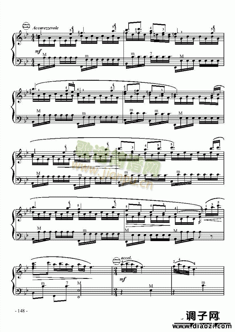 七级乐曲《茉莉花》 键盘类 手风琴