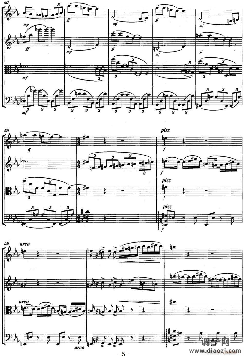 速写（弦乐四重奏）